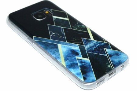 Geometrisch vormen hoesje zwart Samsung Galaxy S7