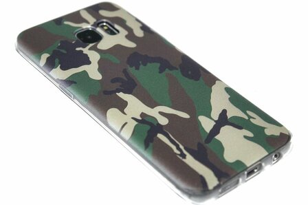 Camouflage hoesje siliconen Samsung Galaxy S7 Edge