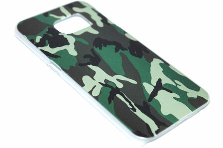 Camouflage hoesje kunststof Samsung Galaxy S6 Edge