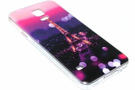 Parijs Eiffeltoren hoesje siliconen Samsung Galaxy S5 (Plus) / Neo