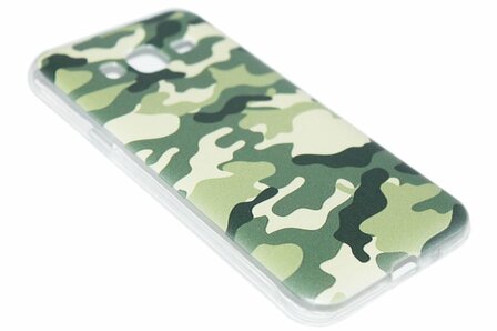Camouflage hoesje siliconen Samsung Galaxy J3 (2015) / J3 (2016)
