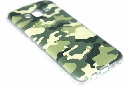 Camouflage hoesje siliconen Samsung Galaxy J7 (2015)
