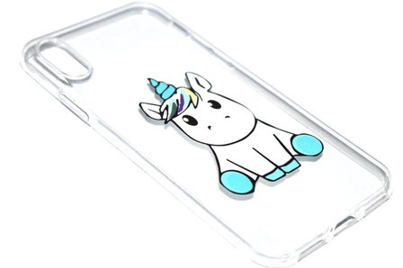 Eenhoorn hoesje siliconen iPhone XR