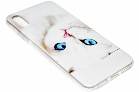 Katten hoesje siliconen iPhone XS/ X