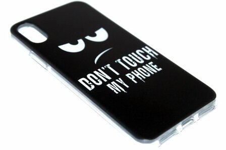 Don&#039;t touch my phone back cover iPhone XS Max