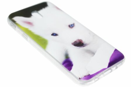 Honden hoesje siliconen Samsung Galaxy J7 (2017)