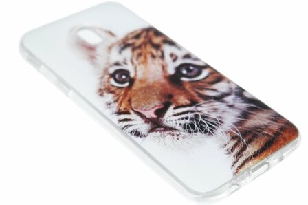 Schattig tijger hoesje Samsung Galaxy J7 (2017)