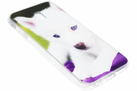 Honden hoesje siliconen Samsung Galaxy J3 (2017)