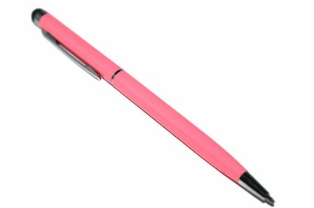 2 in 1 touchscreen- en schrijfpen universeel roze