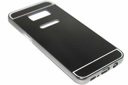 Spiegel hoesje zwart aluminium Samsung Galaxy S8 Plus