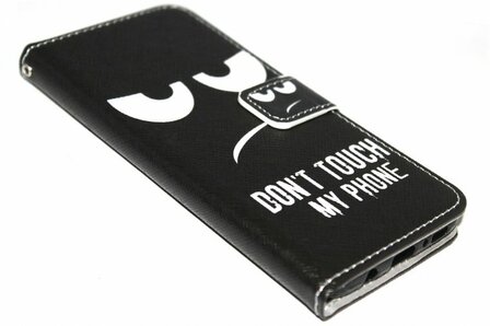 Don&#039;t touch my phone hoesje kunstleer Samsung Galaxy S8 Plus