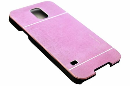 Aluminium hoesje roze Samsung Galaxy S5 (Plus) / Neo