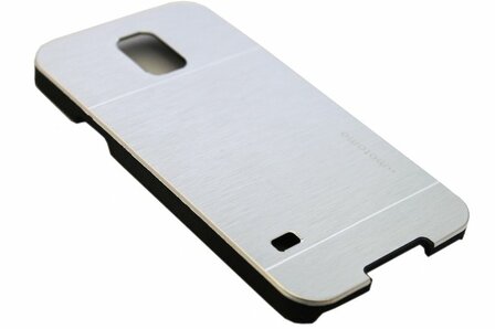 Aluminium hoesje zilver Samsung Galaxy S5 (Plus) / Neo