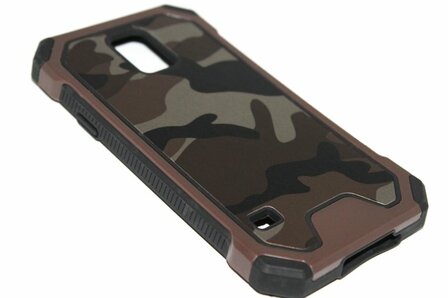 Camouflage hoesje bruin Samsung Galaxy S5 (Plus) / Neo