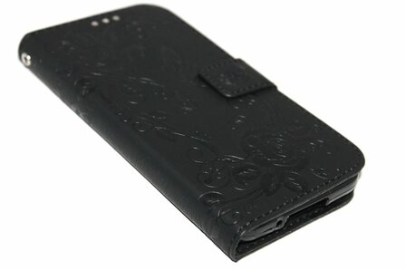 Vlinder hoesje zwart Samsung Galaxy S5 (Plus) / Neo