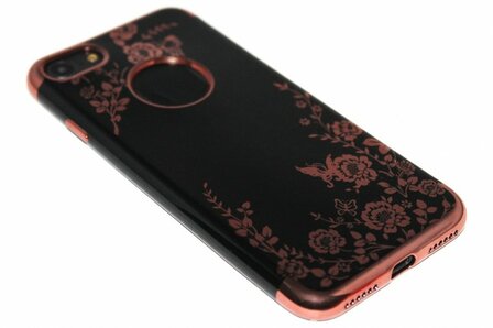 Glimmend vlinder hoesje iPhone SE (2022/ 2020)/ 8/ 7