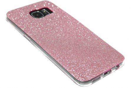 Bling hoesje roze Samsung Galaxy S7 Edge
