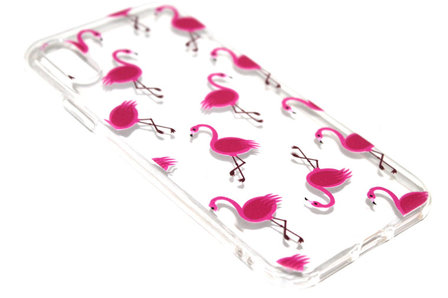 Flamingo hoesje siliconen iPhone XS / X