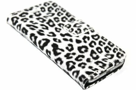Luipaard hoesje wit iPhone 6 / 6S