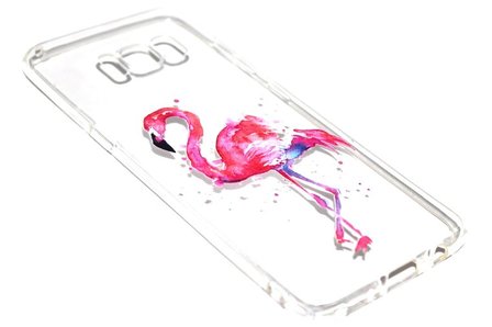 Flamingo hoesje siliconen Samsung Galaxy S8 Plus