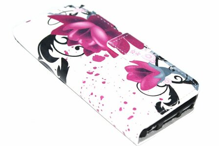 Bloemen hoesje kunstleer iPhone 5C