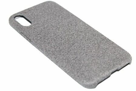 Stoffen hoesje grijs iPhone XS / X
