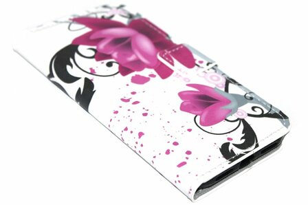 Bloemen hoesje kunstleer iPhone XS / X