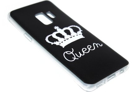 Queen hoesje siliconen zilver Samsung Galaxy S9