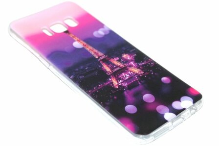 Parijs Eiffeltoren hoesje siliconen Samsung Galaxy S8 Plus