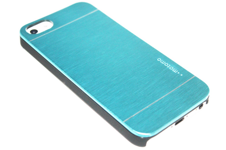 Aluminium hoesje blauw iPhone 5C