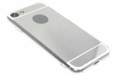 Spiegel hoesje zilver iPhone 8 Plus / 7 Plus