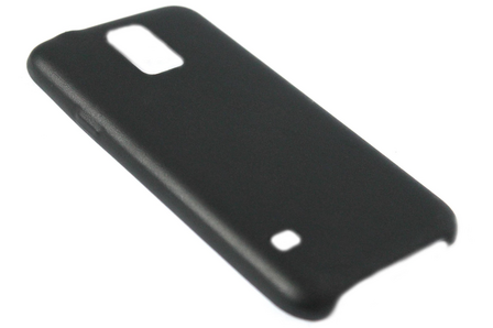 Kunstleren back cover zwart Samsung Galaxy S5 (Plus) / Neo