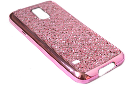 Bling bling hoesje roze Samsung Galaxy S5 (Plus) / Neo