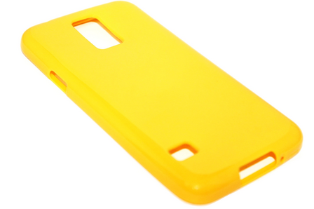 Siliconen hoesje geel Samsung Galaxy S5 (Plus) / Neo