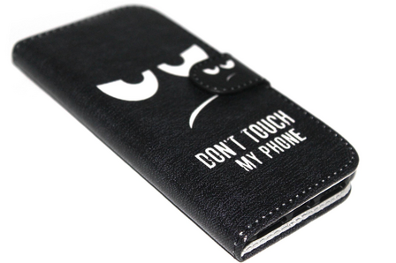 Don&#039;t touch my phone hoesje kunstleer Samsung Galaxy S7 Edge
