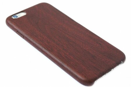 Houten hoesje roodbruin iPhone 6 / 6S