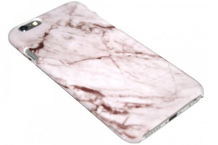 Marmer hoesje wit kunststof iPhone 6 / 6S