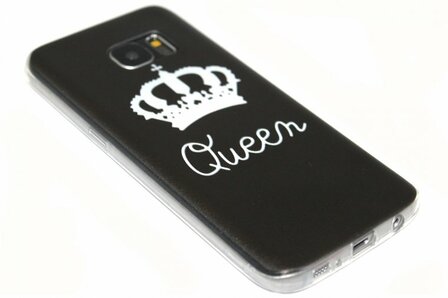 Zilver Queen hoesje Samsung Galaxy S7