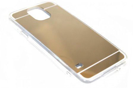Spiegel hoesje goud Samsung Galaxy S5 (Plus) / Neo