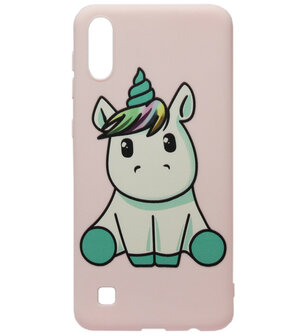 ADEL Siliconen Back Cover Softcase Hoesje voor Samsung Galaxy A10/ M10 - Eenhoorn
