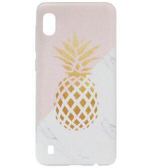 ADEL Siliconen Back Cover Softcase Hoesje voor Samsung Galaxy A10/ M10 - Ananas