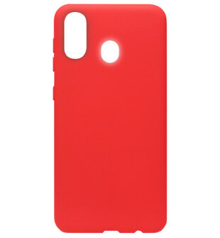 ADEL Siliconen Back Cover Softcase Hoesje voor Samsung Galaxy A40 - Rood