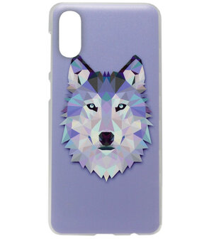 ADEL Kunststof Back Cover Hardcase Hoesje voor Samsung Galaxy A50(s)/ A30s - Wolf Paars