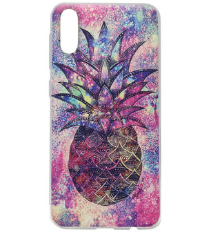 ADEL Siliconen Back Cover Softcase Hoesje voor Samsung Galaxy A50(s)/ A30s - Ananas Kleur