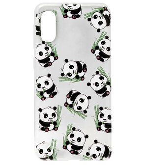 ADEL Siliconen Back Cover Softcase Hoesje voor Samsung Galaxy A50(s)/ A30s - Panda&#039;s