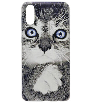 ADEL Siliconen Back Cover Softcase Hoesje voor Samsung Galaxy A70(s) - Katten