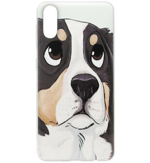 ADEL Siliconen Back Cover Softcase Hoesje voor Samsung Galaxy A70(s) - Berner Sennenhond