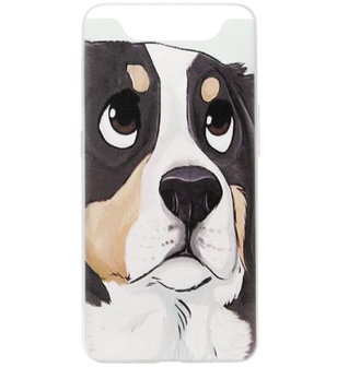 ADEL Siliconen Back Cover Softcase Hoesje voor Samsung Galaxy A80/ A90 - Berner Sennenhond
