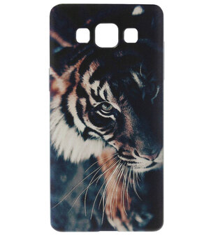 ADEL Siliconen Back Cover Softcase Hoesje voor Samsung Galaxy A5 (2015) - Tijger