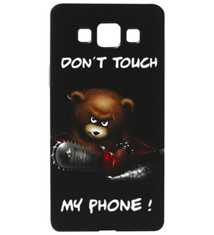 ADEL Siliconen Back Cover Softcase Hoesje voor Samsung Galaxy A3 (2015) - Don&#039;t Touch My Phone Beer